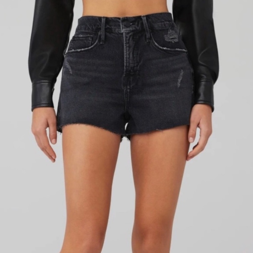 Good American Black Jean Shorts - Size 10